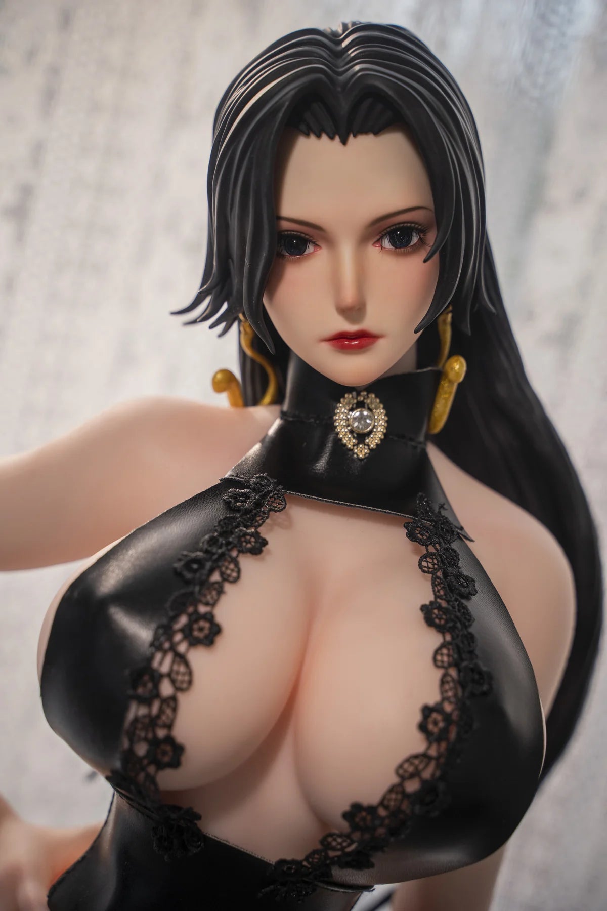 Black dress anime doll
