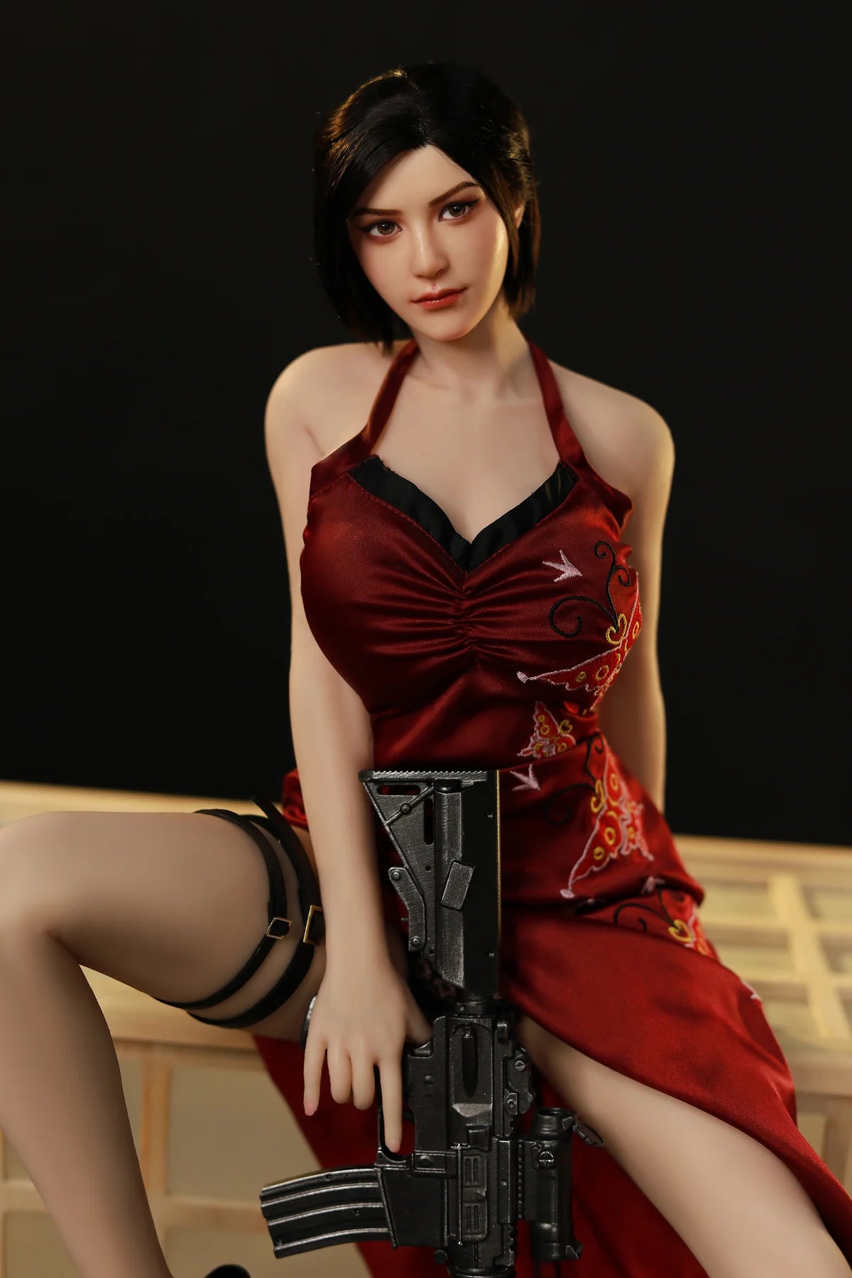 Red dress anime doll