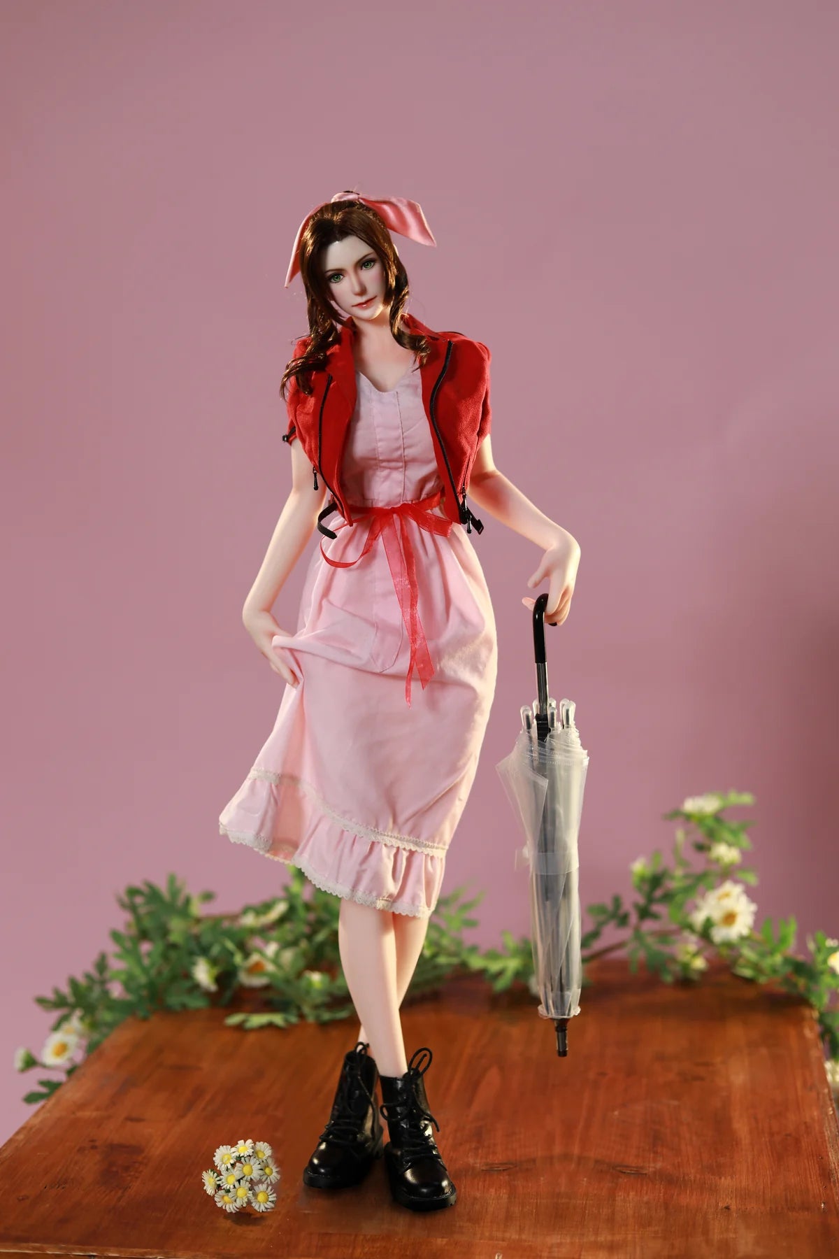 Pink dress anime doll