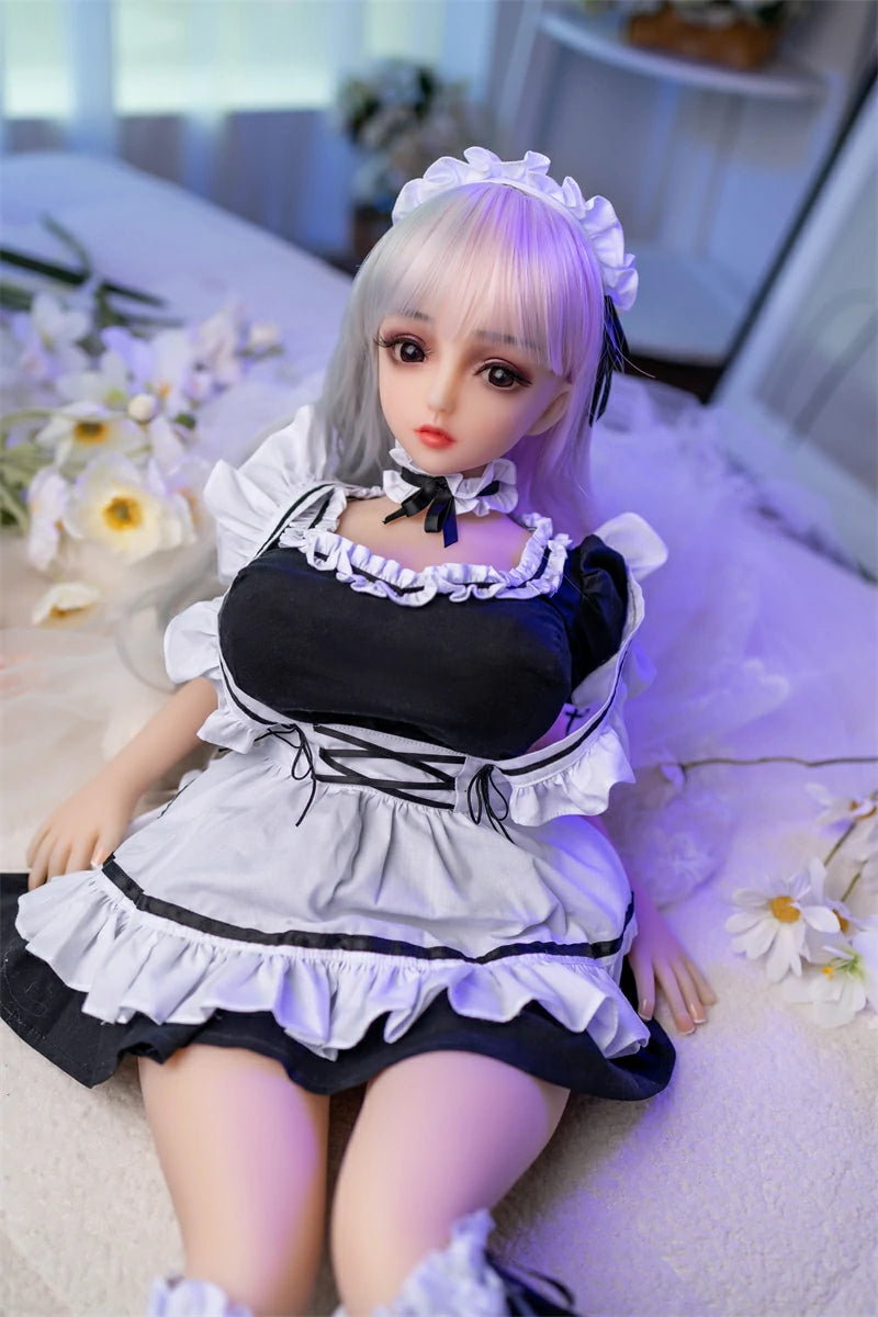 Mini Anime Sex Doll 007 | Full TPE Maid Doll, 65cm–100cm