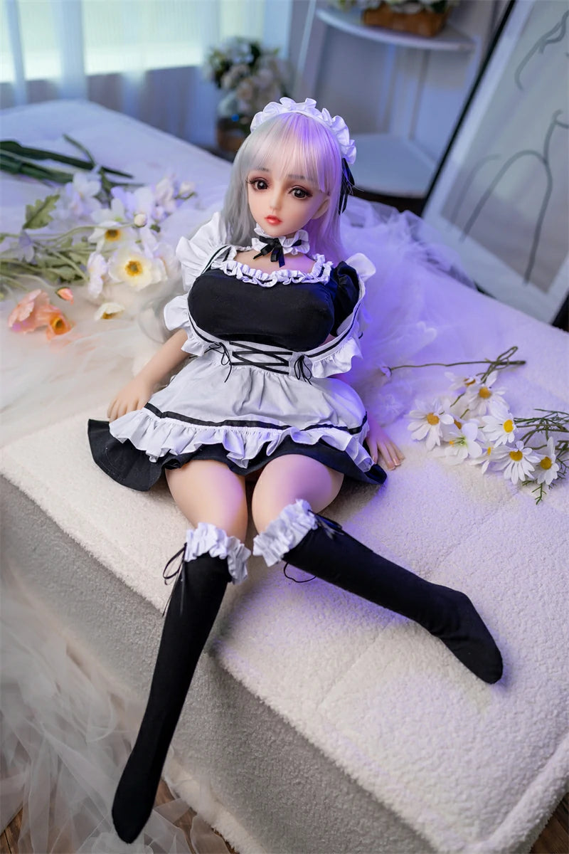 Mini Anime Sex Doll 007 | Full TPE Maid Doll, 65cm–100cm