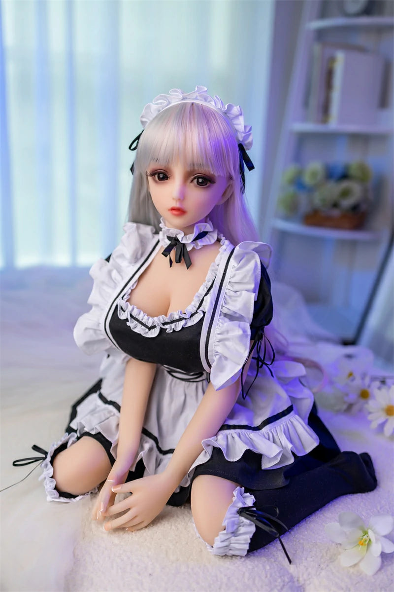 Mini Anime Sex Doll 007 | Full TPE Maid Doll, 65cm–100cm