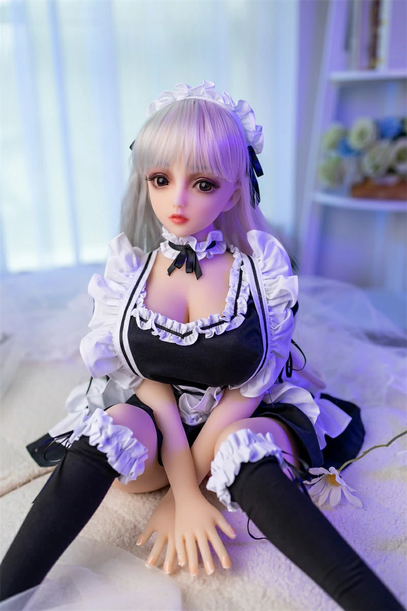 Mini Anime Sex Doll 007 | Full TPE Maid Doll, 65cm–100cm
