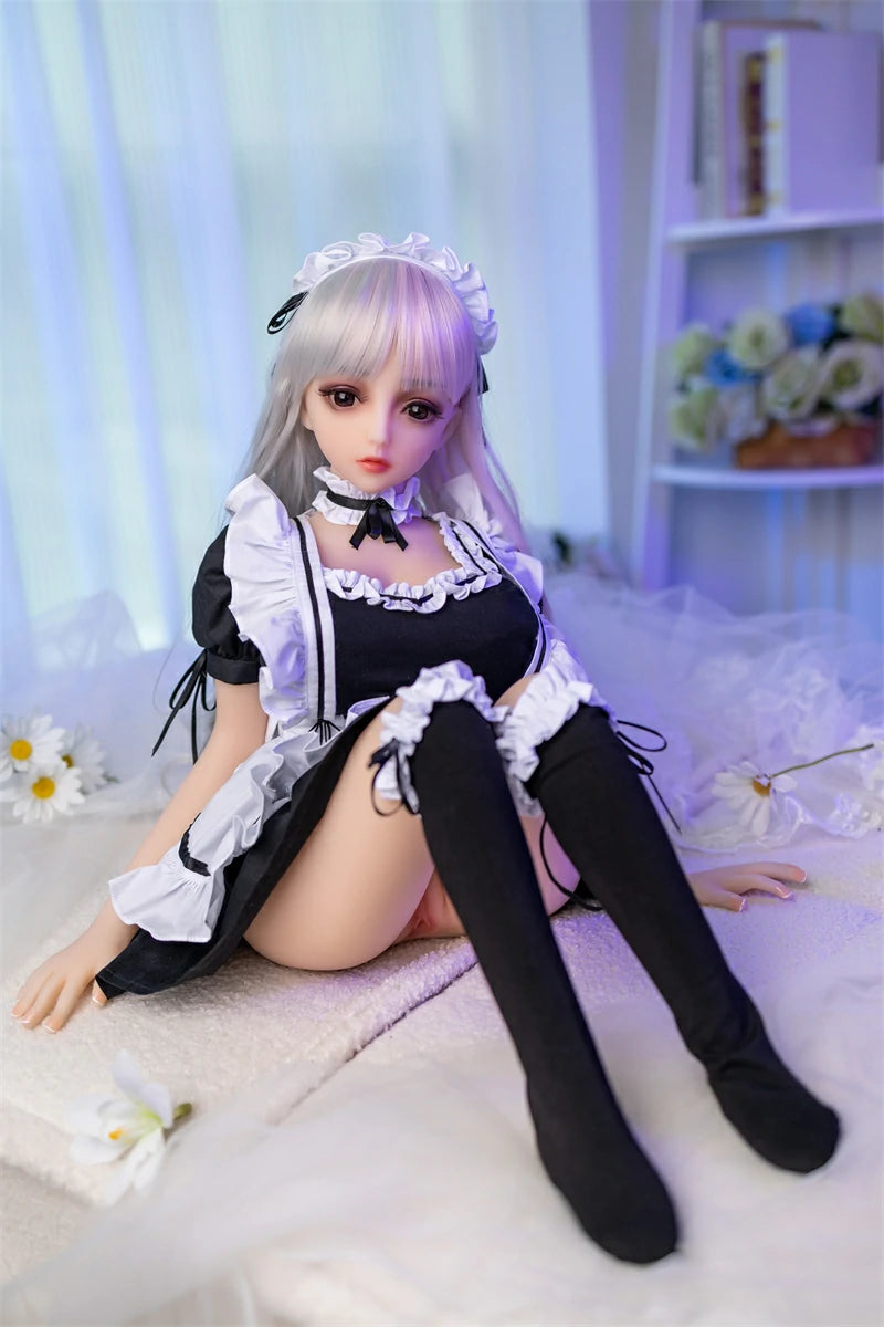 Mini Anime Sex Doll 007 | Full TPE Maid Doll, 65cm–100cm